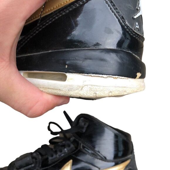 Rare Nike Air Jordan 1 Legacy 312 Black Gold Patent Size 7.5 - Picture 14 of 16